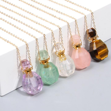 Load image into Gallery viewer, Essential Oil Crystal Pendant Necklace